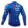 Maglia 2024 Jumbo-Visma Lease A Bike Manica Lunga Blu